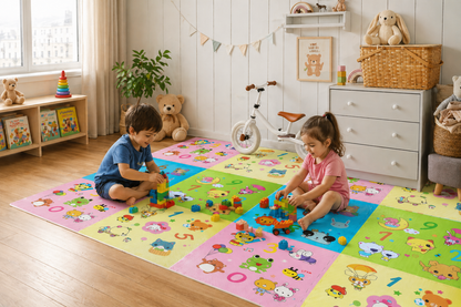 Baby Play Mat Foam Tiles – Interlocking EVA Floor Mat for Crawling, Playrooms & Nurseries