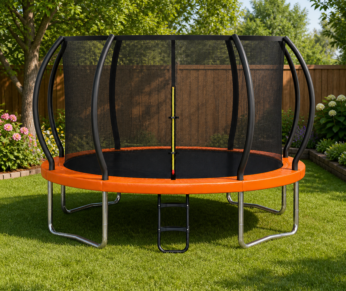 Kiduno 6ft Garden Trampoline for Kids and Adults  – Outdoor Trampoline with Safety Net