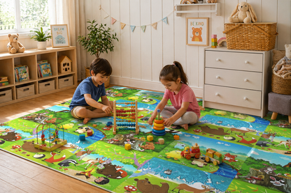 Baby Play Mat Foam Tiles – Interlocking EVA Floor Mat for Crawling, Playrooms & Nurseries