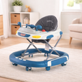 Baby Walker 4-in-1 with Wheels – Foldable Activity Walker & Rocker, Adjustable Height