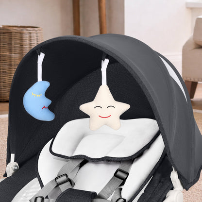 Electric Baby Swing with Remote & Bluetooth – Soothing Baby Rocker, 5 Speeds, 0–12 Months