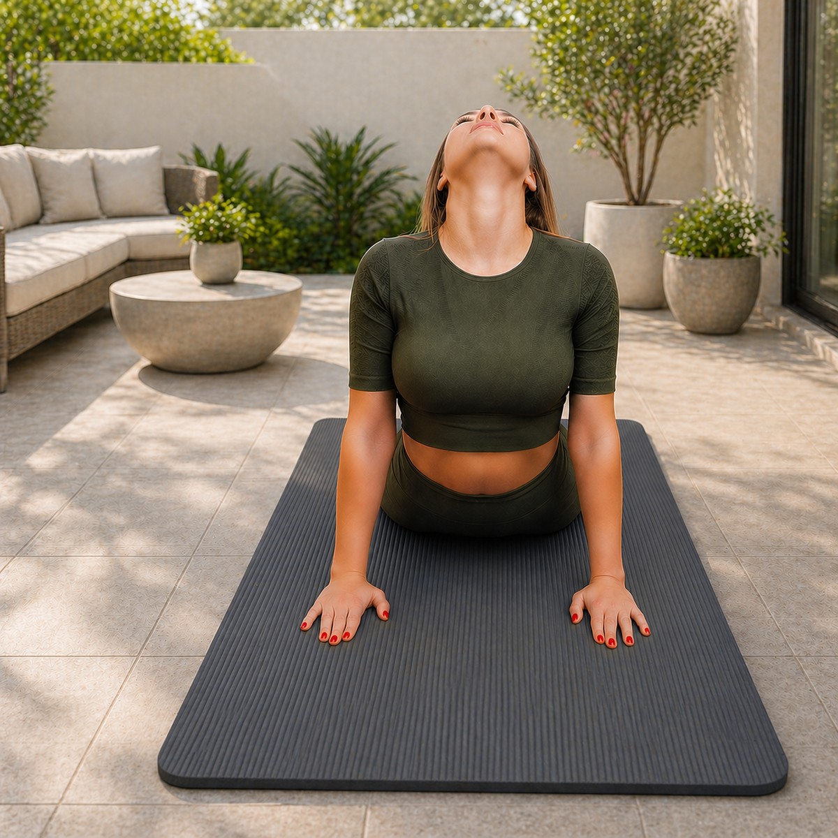 Yoga Mat 20mm Extra Thick – Non-Slip Pilates, Stretching & Pregnancy Exercise Mat