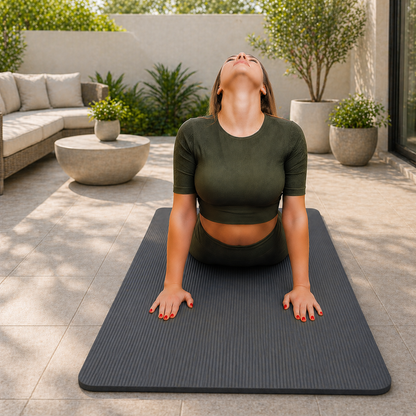 Yoga Mat 20mm Extra Thick – Non-Slip Pilates, Stretching & Pregnancy Exercise Mat
