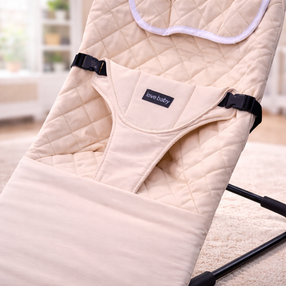 Newborn Baby Bouncer Chair & Foldable Rocker Seat – Soft, Reclining, 0–6 Months