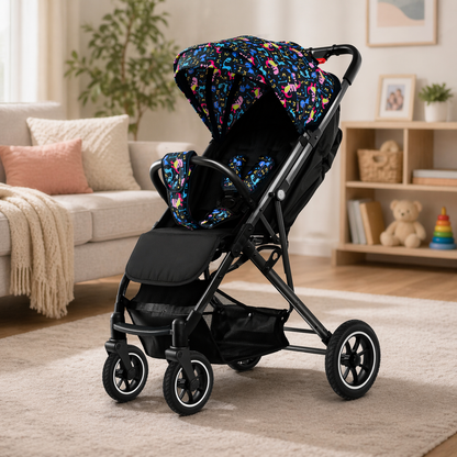 Kiduno Compact Baby Stroller – Foldable Travel Pushchair, With Music Tray.