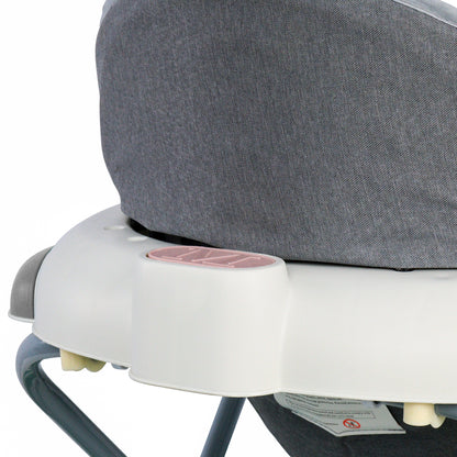 Baby Walker 4-in-1 with Wheels – Foldable Activity Walker & Rocker, Adjustable Height