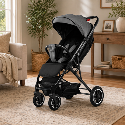 Kiduno Compact Baby Stroller – Foldable Travel Pushchair, With Music Tray.