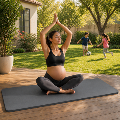 Yoga Mat 20mm Extra Thick – Non-Slip Pilates, Stretching & Pregnancy Exercise Mat