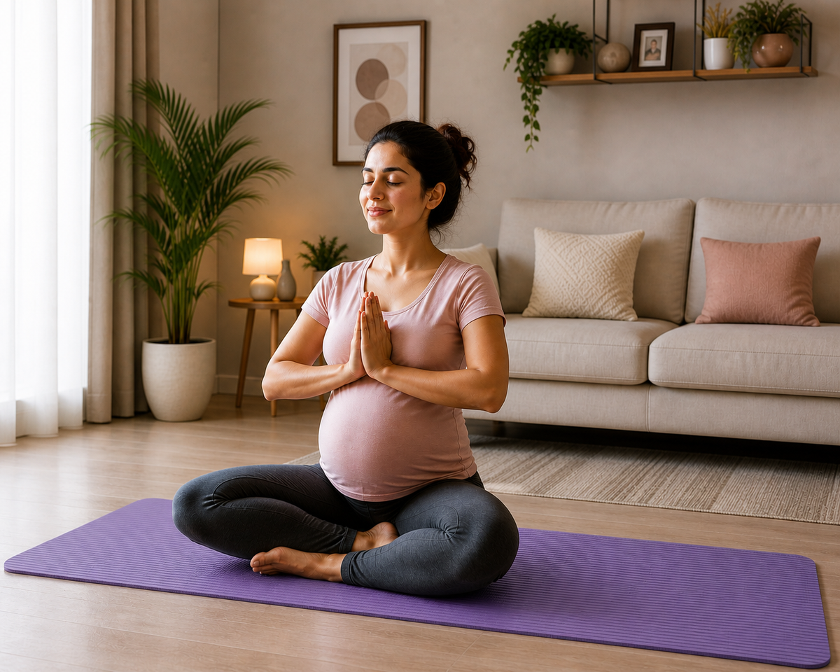 Yoga Mat 20mm Extra Thick – Non-Slip Pilates, Stretching & Pregnancy Exercise Mat