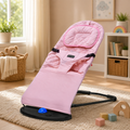 Newborn Baby Bouncer Chair & Foldable Rocker Seat – Soft, Reclining, 0–6 Months