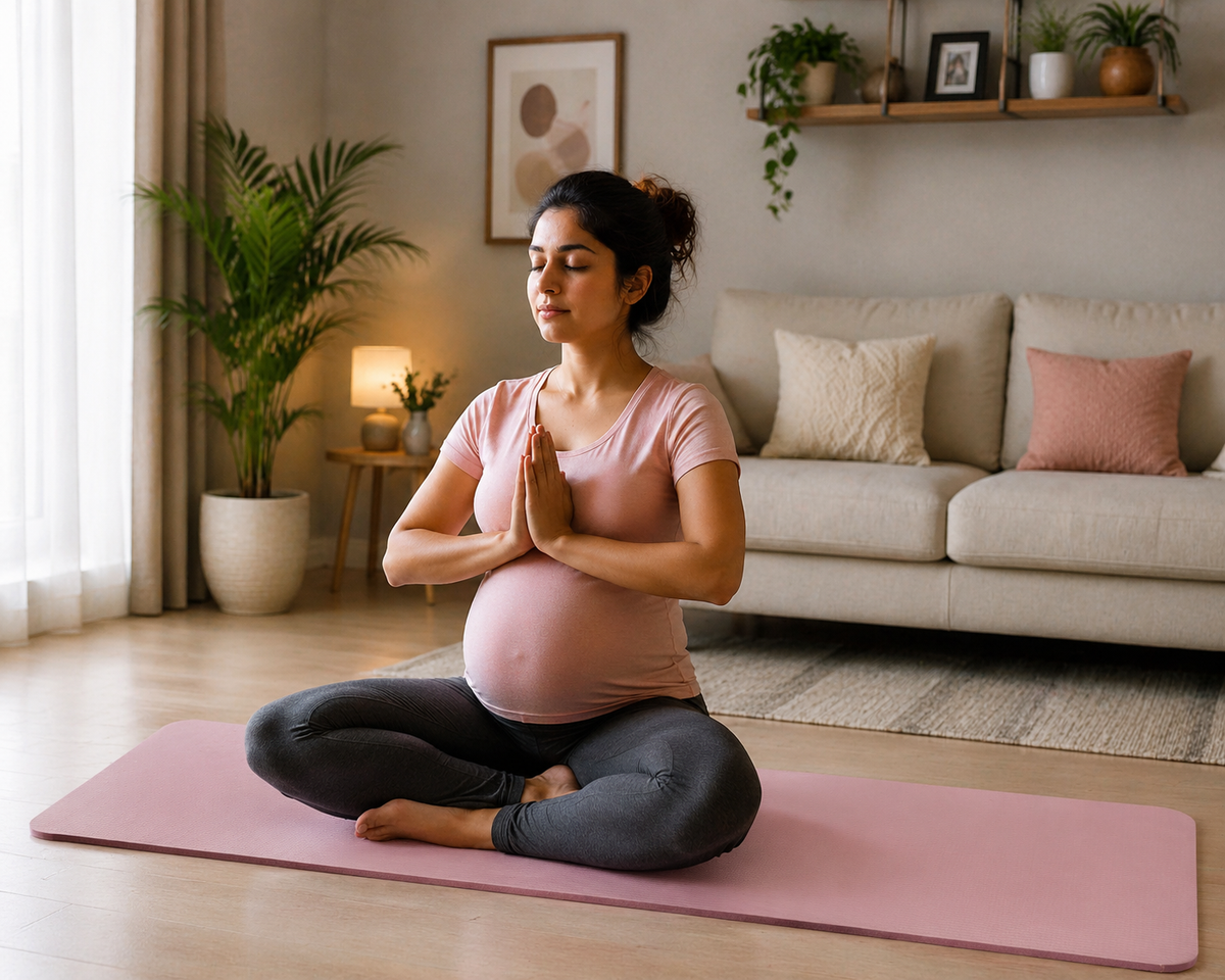 Yoga Mat 20mm Extra Thick – Non-Slip Pilates, Stretching & Pregnancy Exercise Mat