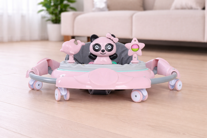 Baby Walker Foldable with Music Tray – Adjustable Height Activity Walker, 6 Months+