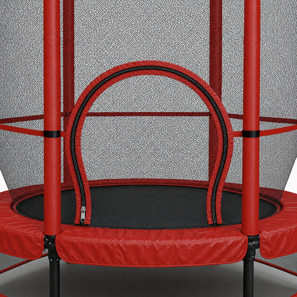 55" Kids Trampoline & Mini Rebounder with Safety Net – Indoor & Outdoor, Ages 1–11