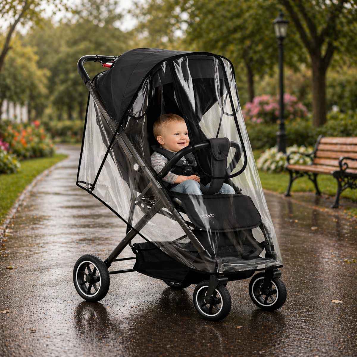 Kiduno Compact Baby Stroller – Foldable Travel Pushchair, With Music Tray.