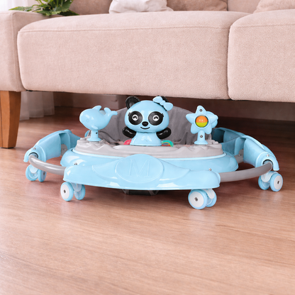 Baby Walker Foldable with Music Tray – Adjustable Height Activity Walker, 6 Months+