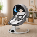 Electric Baby Swing with Remote & Bluetooth – Soothing Baby Rocker, 5 Speeds, 0–12 Months