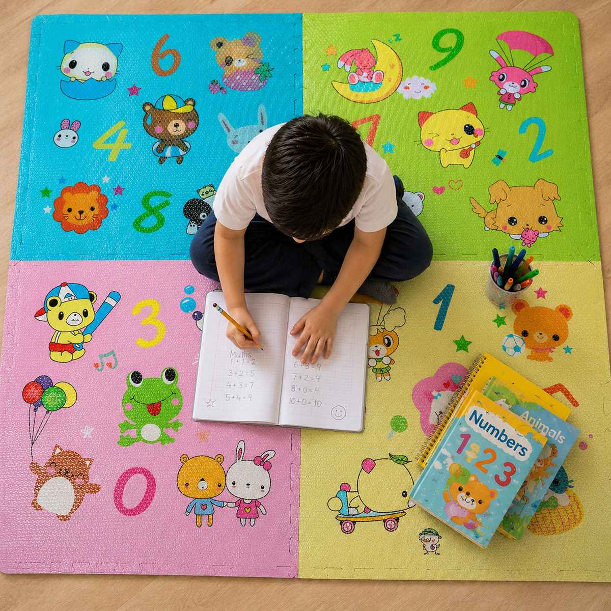 Baby Play Mat Foam Tiles – Interlocking EVA Floor Mat for Crawling, Playrooms & Nurseries