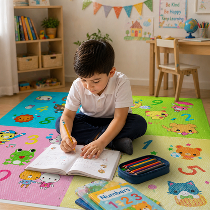 Baby Play Mat Foam Tiles – Interlocking EVA Floor Mat for Crawling, Playrooms & Nurseries