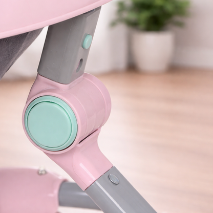 Baby Walker Foldable with Music Tray – Adjustable Height Activity Walker, 6 Months+
