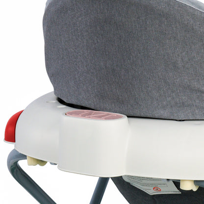 Baby Walker 4-in-1 with Wheels – Foldable Activity Walker & Rocker, Adjustable Height