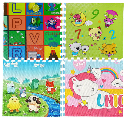 Baby Play Mat Foam Tiles – Interlocking EVA Floor Mat for Crawling, Playrooms & Nurseries