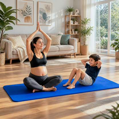 Yoga Mat 20mm Extra Thick – Non-Slip Pilates, Stretching & Pregnancy Exercise Mat