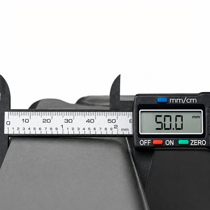 Black tri-folding exercise mat for Pilates and gym workouts, featuring a durable wipe-clean PVC leather cover and integrated carry handles.